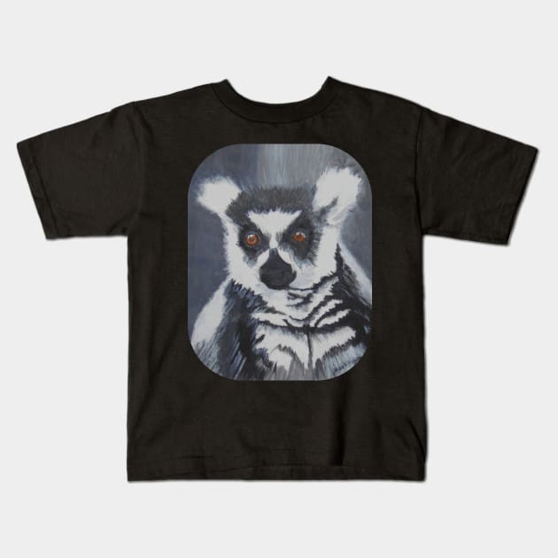 The Lemur Stare! Kids T-Shirt by angipangi7